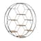 Black Metal Round 7 Shelves Wall Shelf 28" x 5" x 28"